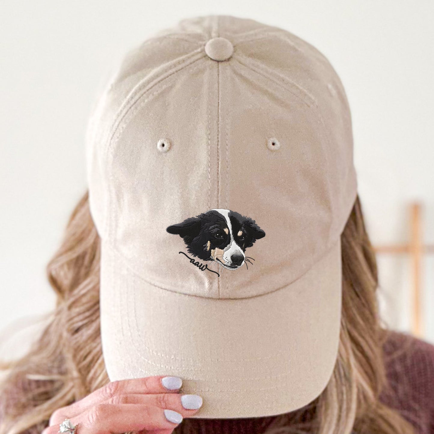 ペット刺繍入りパパキャップ