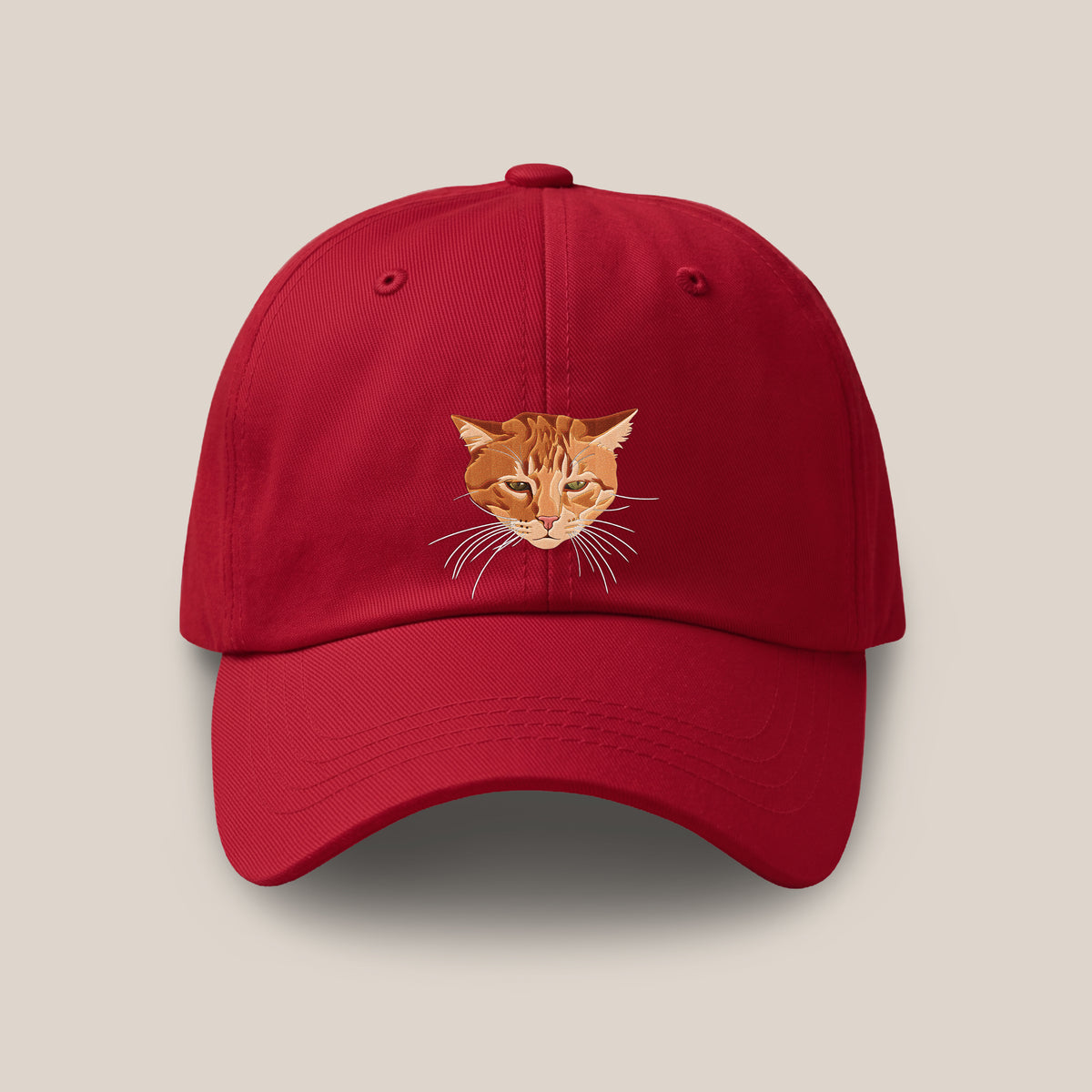 ペット刺繍入りパパキャップ