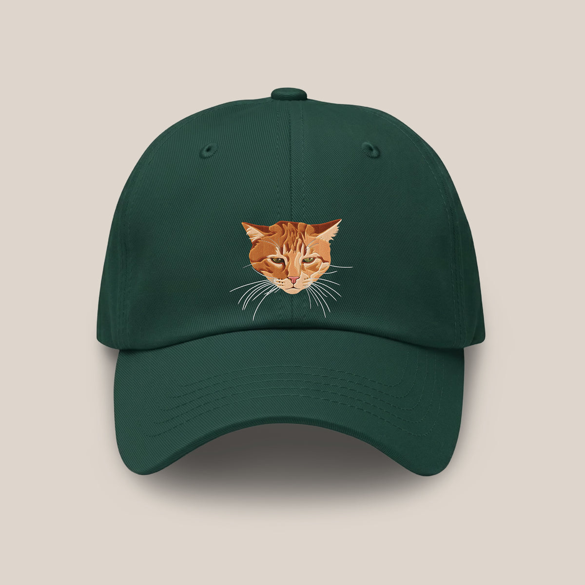 ペット刺繍入りパパキャップ