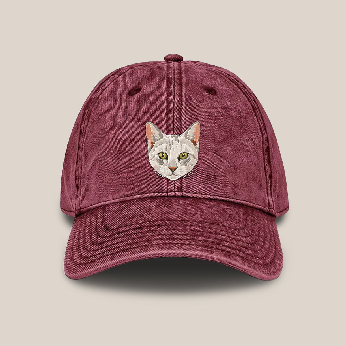 ペット刺繍入りパパキャップ