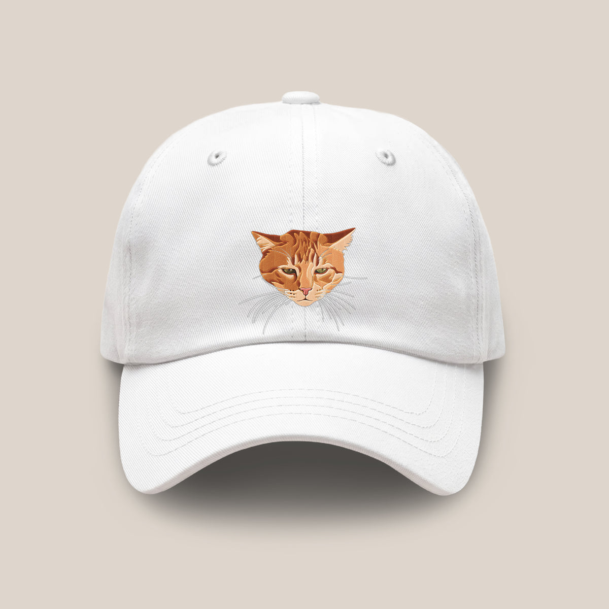 ペット刺繍入りパパキャップ